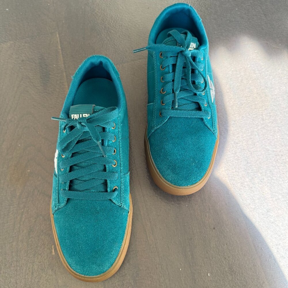 FALLEN Bomber FMO1ZA33 Skateboard Shoes Blue Coral Gum Size 9.5